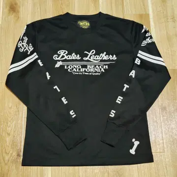 Bates Leathers 긴팔 티셔츠 블랙 L
