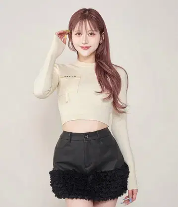 Darich 다리치 플랩 포켓 니트탑 WHT 화이트