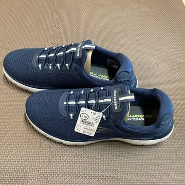 SKECHERS LITE-WEIGHT 네이비 슬립온