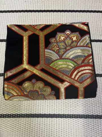 전통 일본 의류용 오비 꽃무늬 파도 무늬 성인식에도