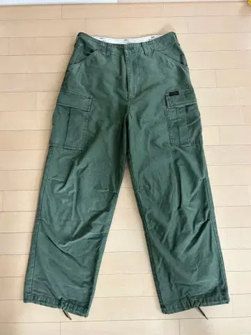 카고 팬츠 올리브색 사이즈 S