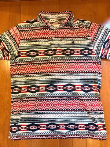 adidas 골프웨어 기하학 패턴 피케 셔츠 XO 빅 사이즈 올 패턴