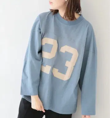 새상품급 SLOBE 별주 넘버링 풋볼 T셔츠