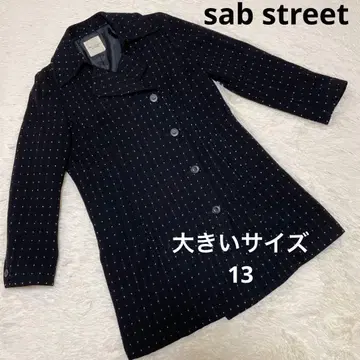 새상품급 sab street 서브 스트리트 빅 사이즈 13 도트 울 코트