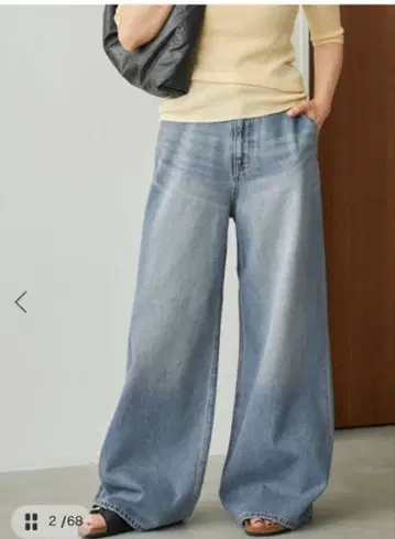 Plage R'IAM 스트레이트 와이드 데님 38