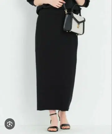 23구 스트레치 리브 하이 게이지 스커트