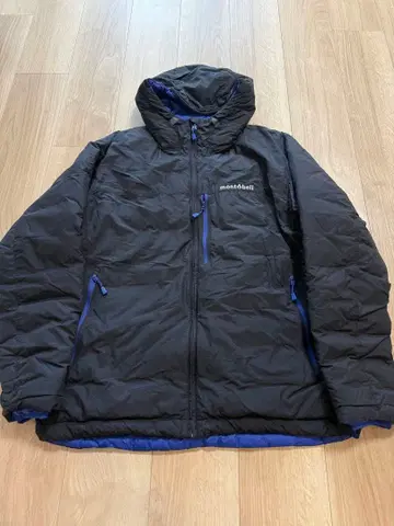 montbell 리버서블 다운 자켓 몽벨 콜로라도 후드티 L 블랙