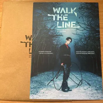 ENHYPEN walktheline 친필 사인 포스터 니키