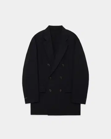 MARKAWARE 더블 브레스티드 컴포트 자켓, Black