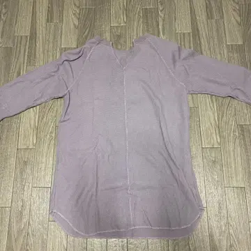 Mila Owen 퍼플 리브 긴팔 상의 사이즈 0 셋업