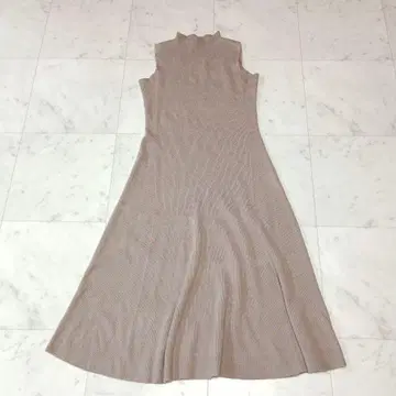 노마에 슬리브리스 니트 원피스 M