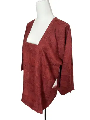 도행 코트 겉옷 화장 64 일본 의류 코트 도행 이중 기모노 순수 실크