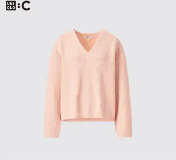 UNIQLO:C V넥 숏 스웨터 PINK