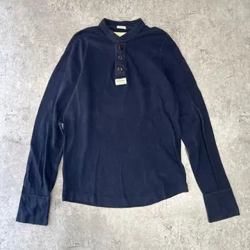 아바클로 심플 하프 버튼 긴팔 L