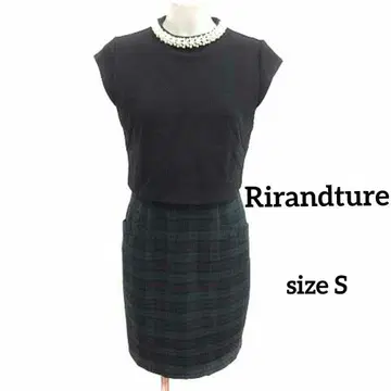 새상품급 Rirandture 도킹 체크 원피스 파티