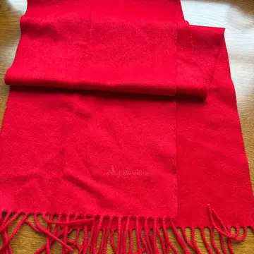 아쿠아 스큐텀 빨간색 캐시미어 머플러