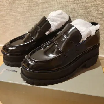 SNIDEL 스나이델 통굽 Vibram 로퍼 22.5cm 블랙 새상품