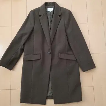 알파 큐빅 새상품 카키 체스터 코트