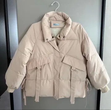 titty&co. 베이지 다운 자켓 베이지 리본