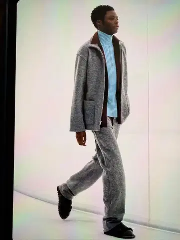 AURALEE 울 zip 자켓