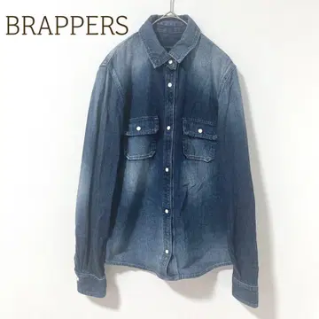 브래퍼스 데님 셔츠 S 긴팔 일본제 면 100% 캐주얼