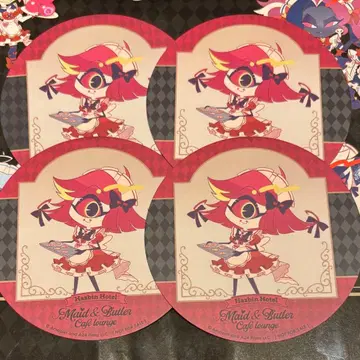 해즈빈 호텔 애니메이트 카페 아나카페 특전 코스터 니프티 4개