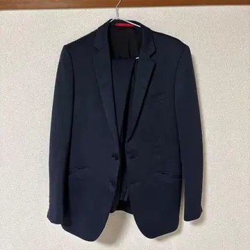 네이비 비즈니스 정장 싱글 브레스트