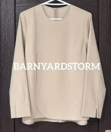 밴야드 스톰 블라우스 허리 리본 펄 버튼 오피스 출퇴근