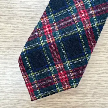 프랭클린 밀스 울 체크 넥타이