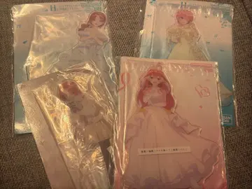 5등분의 신부 제일복권 F상 아크릴 스탠드 웨딩 드레스 사오토메 2개