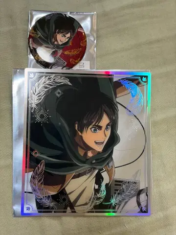 진격의 거인 기억으로의 진격 오로라 클리어 색지 캔뱃지 엘렌