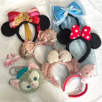 디즈니 리조트 머리띠 헤어핀 숄더