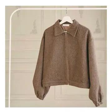 브라운 헤링본 자켓 F 사이즈 amr.