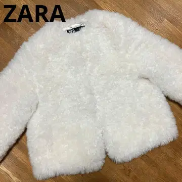 ZARA 자라 인조 모피 자켓 S 사이즈