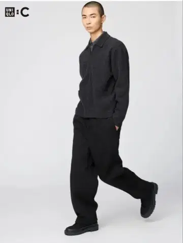 맨투맨 와이드 팬츠 UNIQLO:C XS 09 블랙