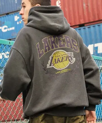 레이커스 그레이 후드티