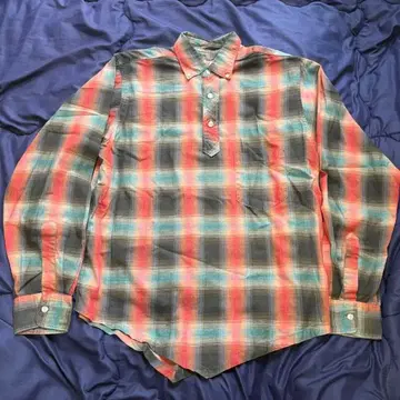 60s 옴브레 체크 셔츠