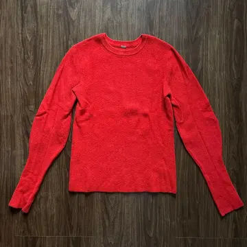 Mila Owen 빨간색 니트 긴팔 스웨터