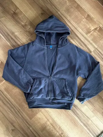 YZY GAP 다크 블루 풀 집업 후드티 S 사이즈