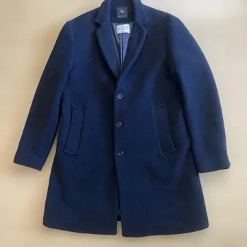 RAGEBLUE 메리노울 체스터 코트 네이비