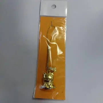 키티 기모노 골드 컬러 스트랩