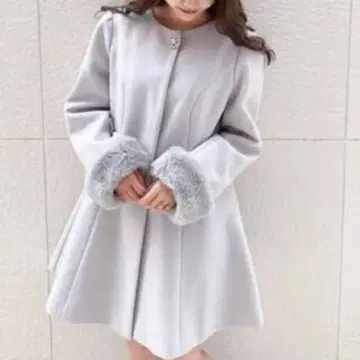 에블린 evelyn 2023 비쥬 코트 S 사이즈 아이스 그레이