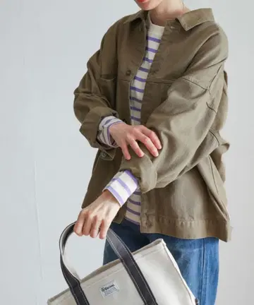 밀리터리 자켓 올리브 베이지