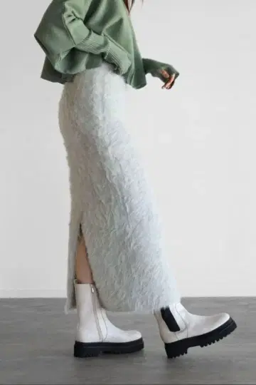 야마다야 라디에이트 그레이 롱 스커트