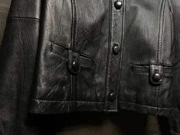 mimi&roger 미미앤로저 블랙 가죽 자켓 사이즈 O 귀여운