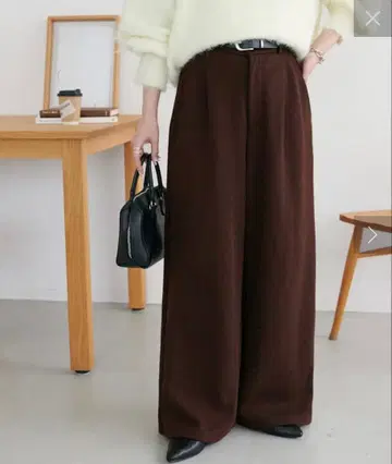 discoat 깔끔한 맨투맨 라이크 팬츠 브라운 S