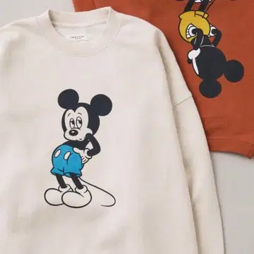 FREAK'S STORE 별주 속기모 맨투맨 빈티지 미키