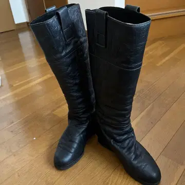 소가죽 롱 부츠 23.5cm