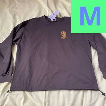새상품 파드레스 MLB 긴팔 티셔츠 롱티 여성용 M 브라운