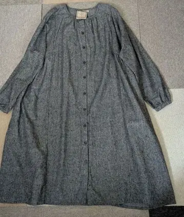 S.T. CLOSET 그레이 셔츠 원피스 (면 원단) 프리 사이즈